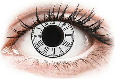 Produktbild von CRAZY LENS - Clock - Tageslinsen mit Stärke (2 Linsen) Stärke: -2.50, BC: 8.60, DIA: 14.20