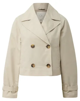 Produktbild von s.Oliver Loose Fit Kurztrench Jacke aus Twill mit Reverskragen
