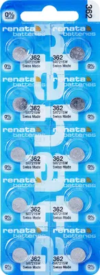 Produktbild von 10x RENATA Uhrenbatterie 362 für Armbanduhr Knopfzelle SR 721 V362 SR721SW