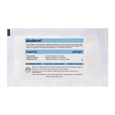 Produktbild von SÖHNGEN 1003220 aluderm® alufinger Fingerling - Stülpverband, einzeln