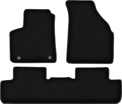 Obrázok produktu pre Velúrové autokoberce na mieru pre Chevrolet Tacuma (2000-2011, minivan) černé, sada 3 ks, s úchyty