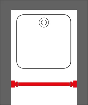 Produktbild von Sealskin Teleskop-Duschvorhangstange 115 cm Chrom