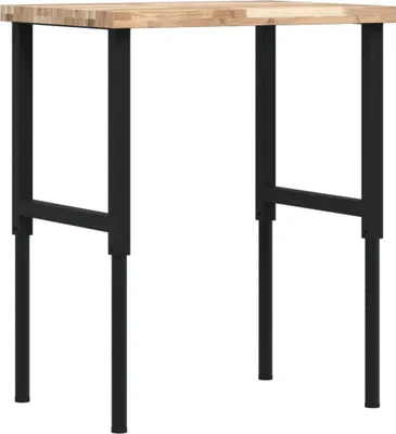 Produktbild von vidaXL Werkbank 80x60x(73-99,5) cm Massivholz Akazie Rechteckig