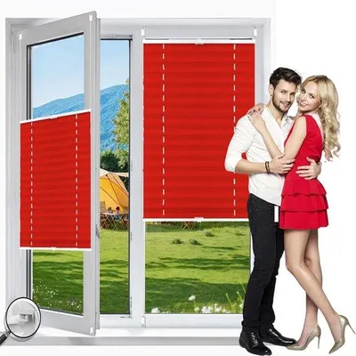 Image de Store enrouleur 60 x 175 cm Rouge