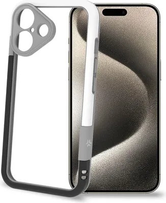 Produktbild von Bumper iPhone 16 Schwarz/Weiß