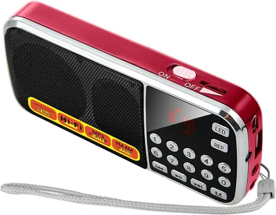 Produktbild von Mini Taschenradio FM/AM mit USB MP3 Player, kompakt tragbares Radio mit Akku & Kopfhöreranschluss für Zuhause & unterwegs