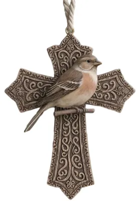Produktbild von Weihnachtsbaumschmuck mit Vogelmotiv, christliches Symbol, hängende Dekoration, Vogel- und Glaubenssymbol, Ornament für Weihnachtsbaum, Eingangsbereich, Wohnzimmer, Weihnachtsdekoration