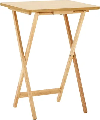 Produktbild von Snacktisch Holz 49 x 39 x 65 cm - Moderner Einrichtungsstil