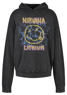 Produktbild von Mister Tee - "Lithium" Kapuzenpullover für Herren, Übergroß TN3326 (M) (Säureschwarz)