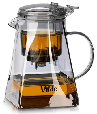 Obrázek produktu pro Skleněná konvice s nálevníkem, 880 ml, borosilikátová