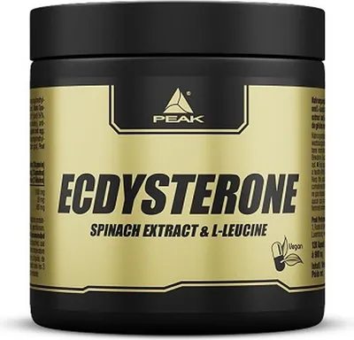 Obrázek produktu pro Ecdysterone - 120 kapslí I Beta Ecdysterone I špenátový extrakt I rostlinný steroidní hormon I s leucinem I svalová hmota I budování svalů I veganský I bez oxidu titaničitého