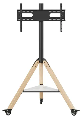 Obrázok produktu pre Stojan na televízor – podstavec na kolieskach – pre televízory s uhlopriečkou 102–191 cm – štandard VESA 600 x 400 mm – maximálna nosnosť 40 kg – čierna farba