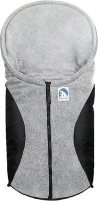 Produktbild von Heitmann Felle Fußsack,Serie "Eisbärchen" Farbe: Dkl.Grau/Dkl.Grau/Schwarz 7963GS