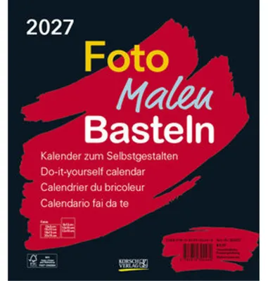 Image de Photo, peinture et bricolage - Calendrier de bricolage noir 2027