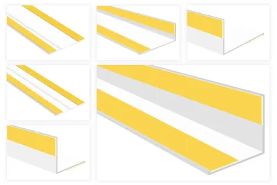 Produktbild von Flachleisten PVC weiß 2m - Sonderprofile, mit Kleberillen oder Knickwinkel - HJ