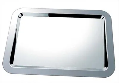 Produktbild von Servierplatte Buffetplatte Partyplatte Cateringplatte Edelstahl 575x447x20 mm Gastro-Qualität