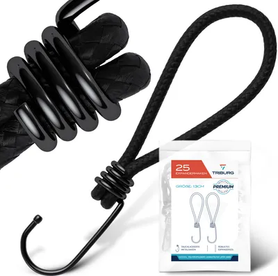 Produktbild von TRIBURG Expander-Haken 13 cm I Expanderseil mit Haken I Spanngummi I Befestigungssystem