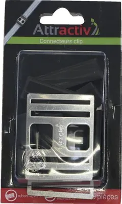 Image de Connecteur Clip Inox 40mm Fixation Robuste Pour Ruban électrique - Générique