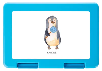 Produktbild von Mr. & Mrs. Panda Butterbrotdose Pinguin Lolli - Weiß - Geschenk, Lunchbox, Spruch, Naschen, Pinguine, Süßigkeiten, Vorratsbehälter, Bentobox, Heißhunger, Bento Box, Süß