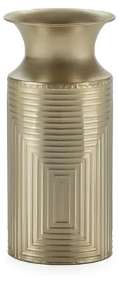 Immagine prodotto di Vaso In Metallo Dorato, Dimensioni 16X16X35