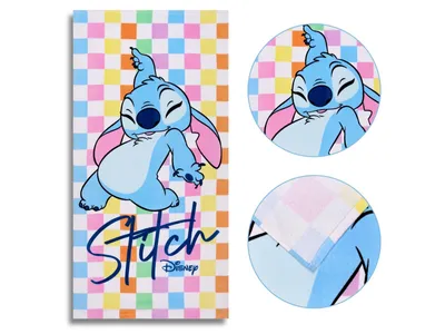 Obrázek produktu pro DISNEY Stitch Barevný bavlněný ručník, dětský ručník 70x140 cm