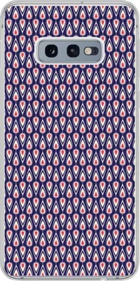 Produktbild von MuchoWow® Handyhülle Schutzhülle Hülle für Telefoonhoesje Samsung Galaxy S10e Muster - Vintage - Blau - Rot Silikon Softcase Handy Hülle - Handy