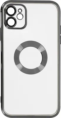 Produktbild von Avizar, Silikonhülle im Chrome-Style für Apple iPhone 11, Schwarz