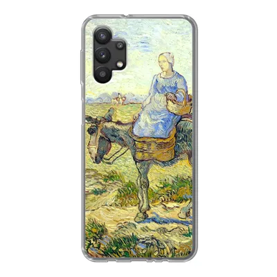 Produktbild von MuchoWow® Handyhülle Schutzhülle Hülle für Samsung Galaxy A32 5G Bauernpaar geht zur Arbeit - Vincent van Gogh Silikon Softcase Handy Hülle - Softcase