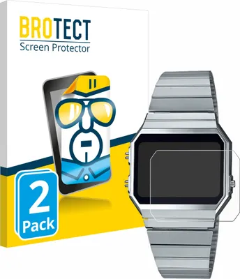 Produktbild von 2x Für Casio A700WE Schutzfolie BROTECT Displayschutz Display Schutz Folie Klar Transparent