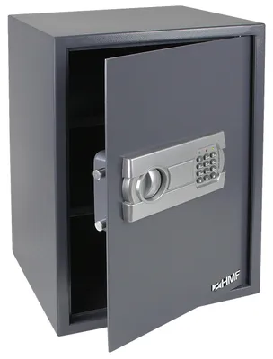Möbeltresor mit Elektronikschloss von HMF mit den Maßen 50 x 35 x 31 cm in Anthrazit