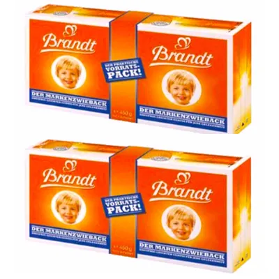 Produktbild von Brandt Markenzwieback Doppelpack - Sparpack 2er Pack