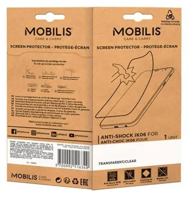 Productafbeelding van Mobilis schermbeschermer anti-schok IK06 - Transparant voor iPhone 16