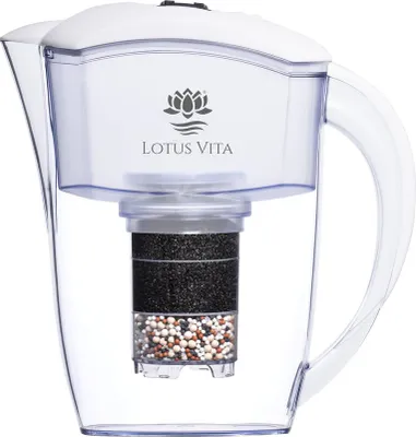 Produktbild von Lotus Vita Wasserfilter Kanne Esprit 1,3L - Weiß - Natura Plus