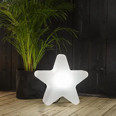 Produktbild von Gartenleuchte Stern - Dekoleuchte - mit Erdspieß - H: 50cm - E27 Fassung max. 25W - für Außen