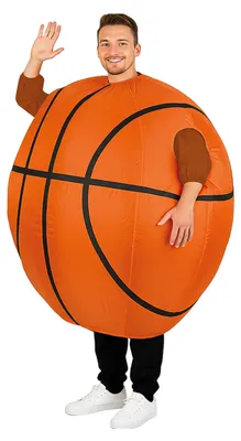 Produktbild von Aufblasbares Basketball-Kostüm für Erwachsene - Einheitsgröße