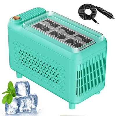 Produktbild von Mini Eiswürfelmaschine Tragbare Eismaschine Eiswürfelbereiter