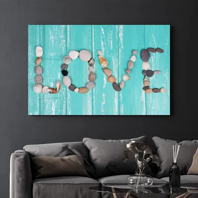 Image de Wallity, OGLS-1102 - 46 x 72, peinture décorative sur verre trempé, multicolore, 100 % verre trempé, 46 x 72 cm