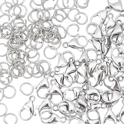 Productafbeelding van Kreeft Klauw Sluitingen - Sluitingen Sieraden - Sieraden Maken - 316 Roestvrij Staal - 15 mm - Zilverkleurig