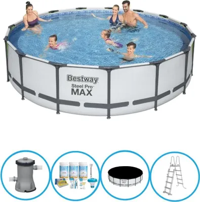 Zdjęcie produktu dla Bestway Pool Steel Pro MAX - pakiet basenowy - 457x107 cm