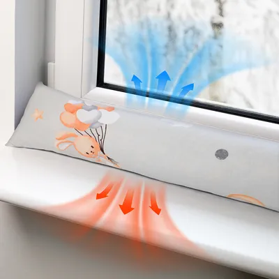 Obrázok produktu pre Zarážka proti prievanu na dvere a okná tesnenie proti vetru 90 cm