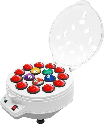 Obrázek produktu pro Čistič kulečníkových koulí - Elektrická leštička - Automatická - Na 16 koulí - Čistí a leští - Bílá