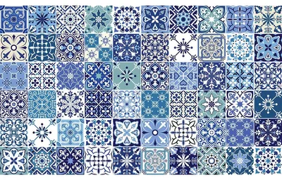 Image de Autocollants muraux imitation carrelage en ciment ENORA pour la cuisine et la salle de bains – 60 autocollants – 20 x 20 cm
