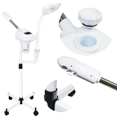 Image de Vapozone esthétique avec lampe loupe 2-en-1 et fonction ozone Calissimo