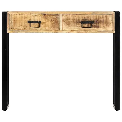 Image de vidaXL Table console 90 x 30 x 75 cm bois massif mangue