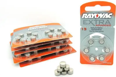 Produktbild von 30 Hörgerätebatterien Typ 13 orange Rayovac Extra Advanced