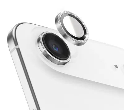 Obrázok produktu pre Zanaé, ochranné sklo na fotoaparát pre iPhone, odolné proti poškriabaniu, strieborná farba