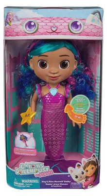 Zdjęcie produktu dla Gabby's Dollhouse GDH OTH Movie Feature Mermaid Doll GML, Duża lalka, Damski, 3 lat(a), Dziewczyna, Brzmienie, Efekty świetlne