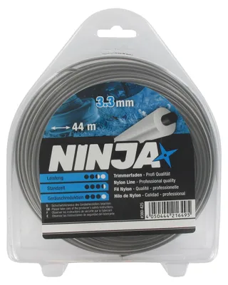 Nylondraad rund 3,3 mm 44 m blau