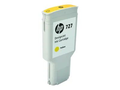 Produktbild von HP 727 - 300 ml - mit hoher Kapazität - Gelb - original - DesignJet - Tintenpatrone - für DesignJet T1500, T1530, T2500, T2530, T920, T930