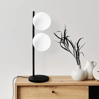 Produktbild von Opviq, Dual 13760 - Black, Schreibtischlampe, METALLKÖRPER, Schwarz, 59 x 18 x 18 cm